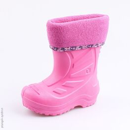 365001-16 Резиновые сапоги для девочки роз-фук