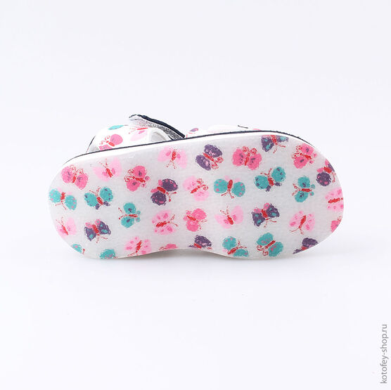 225032-12 Пляжная обувь для девочки бел-син фото №3