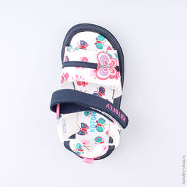 225032-12 Пляжная обувь для девочки бел-син фото №4