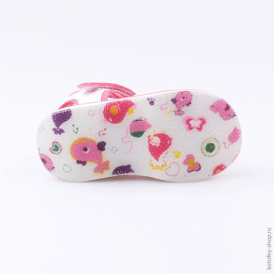 225031-11 Пляжная обувь для девочки персиковый фото №3