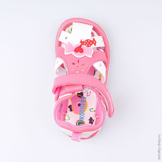 225031-11 Пляжная обувь для девочки персиковый фото №4