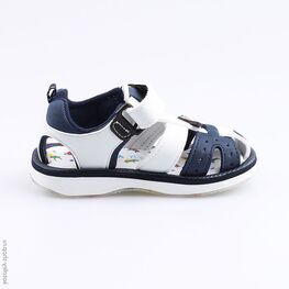 125000-12 Пляжная обувь для мальчики син-бел фото №2