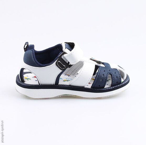 125000-12 Пляжная обувь для мальчики син-бел фото №2