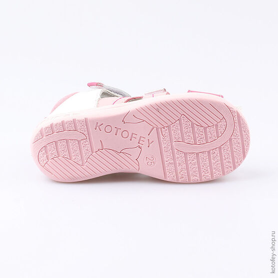 322057-23 Босоножки для девочки персиковый фото №3