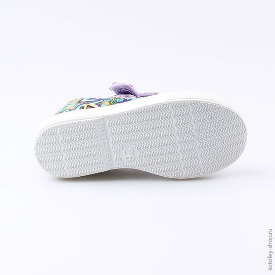 331065-11 Кеды для девочки сир-цве фото №3