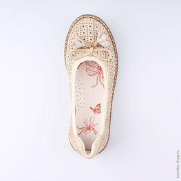 532172-22 Туфли для девочки бежевый фото №4