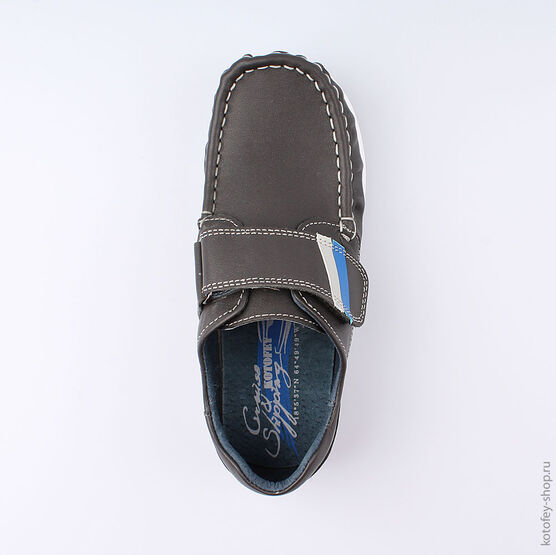 532146-22 Полуботинки для мальчики сер-син фото №4