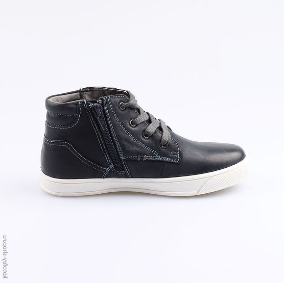 652081-23 Ботинки для мальчики син-сер фото №2