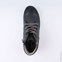 652081-23 Ботинки для мальчики син-сер фото №4