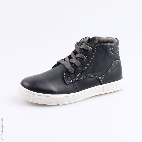 652081-23 Ботинки для мальчики син-сер