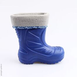 365001-11 Резиновые сапоги для мальчики син-сер фото №2