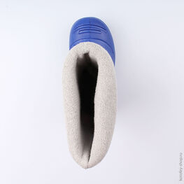 365001-11 Резиновые сапоги для мальчики син-сер фото №4