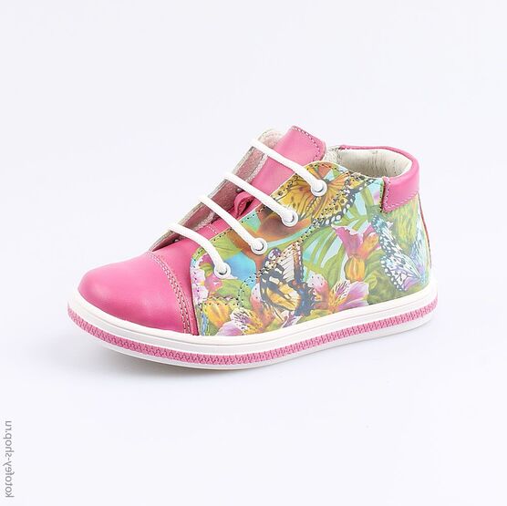 352137-21 Ботинки для девочки фук-цве