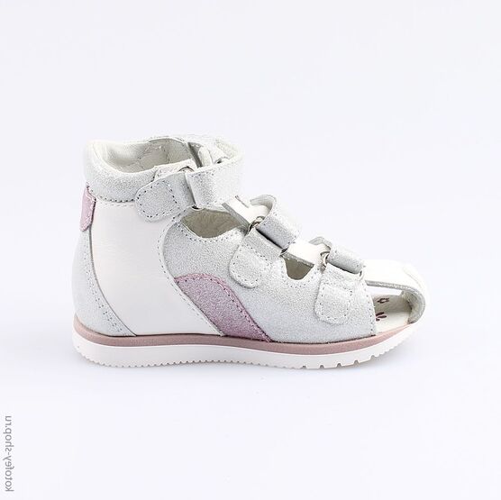 122123-22 Босоножки для девочки бел-срб фото №2