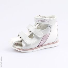 122123-22 Босоножки для девочки бел-срб