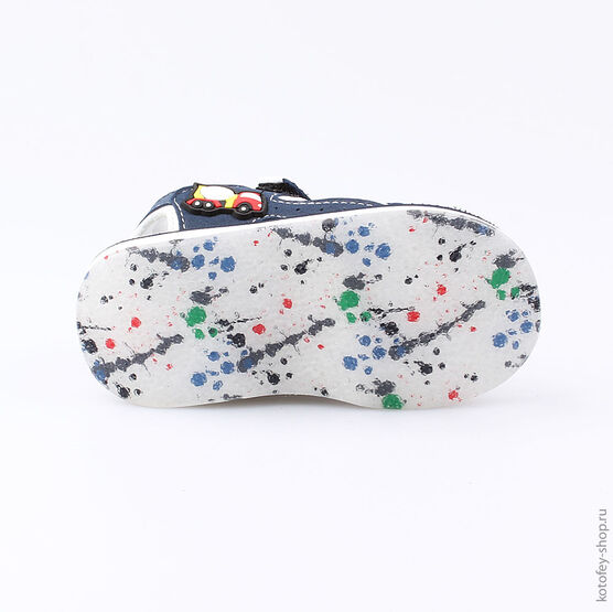 225033-12 Пляжная обувь для мальчики бел-син фото №3