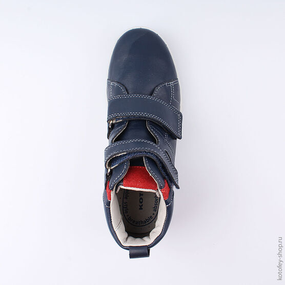 752107-22 Ботинки для мальчики син-кра фото №4