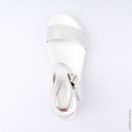 722009-21 Босоножки для девочки серебрист. фото №4