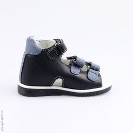 122117-21 Сандалии для мальчики син-бел фото №2