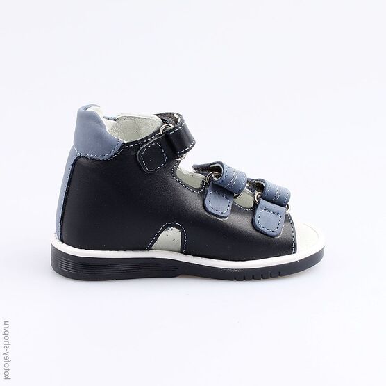 122117-21 Сандалии для мальчики син-бел фото №2