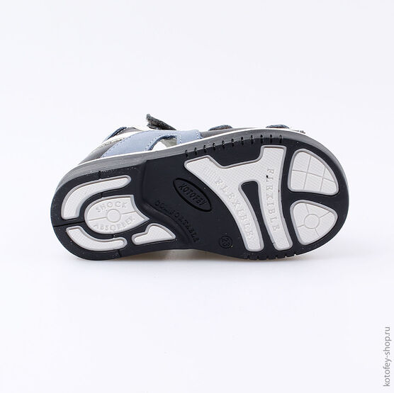 122117-21 Сандалии для мальчики син-бел фото №3
