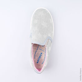 531051-12 Кеды для девочки серый фото №4