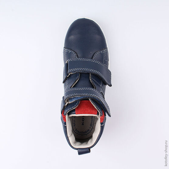 652109-22 Ботинки для мальчики син-кра фото №4