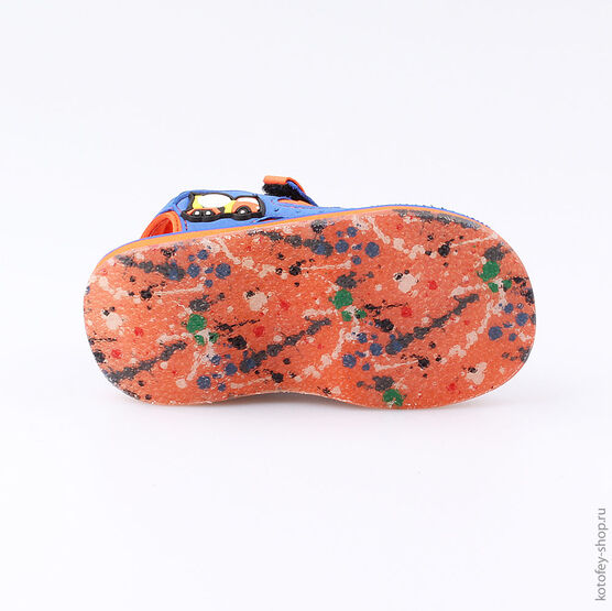 225033-11 Пляжная обувь для мальчики син-ора фото №3