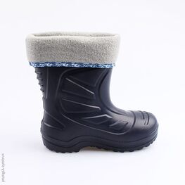 565001-11 Резиновые сапоги для мальчики син-сер фото №2