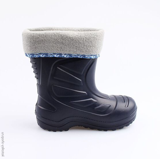 565001-11 Резиновые сапоги для мальчики син-сер фото №2