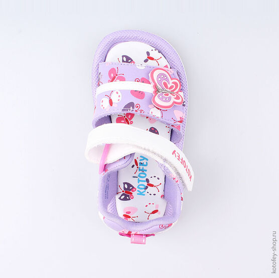225032-11 Пляжная обувь для девочки сир-бел фото №4