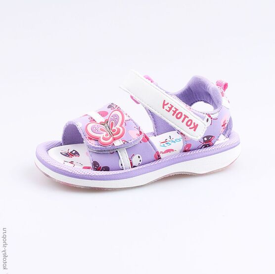 225032-11 Пляжная обувь для девочки сир-бел