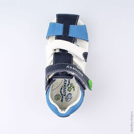 322057-22 Сандалии для мальчики син-бел фото №4