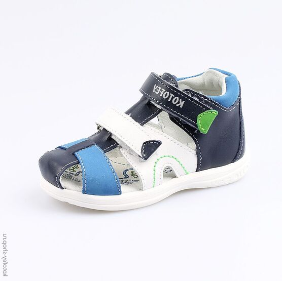 322057-22 Сандалии для мальчики син-бел