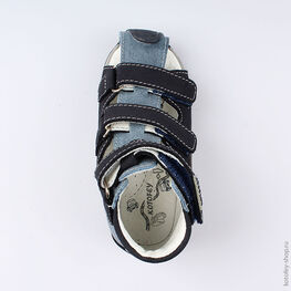 122112-21 Сандалии для мальчики светло-синий фото №4