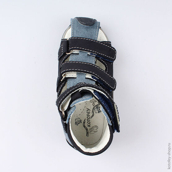 122112-21 Сандалии для мальчики светло-синий фото №4