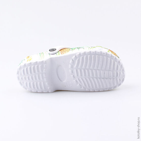 525038-01 Пляжная обувь для девочки бел-зел фото №3