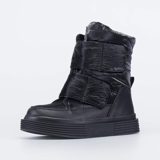 654075-41 Ботинки-дутики для девочки-подростка для девочки черный