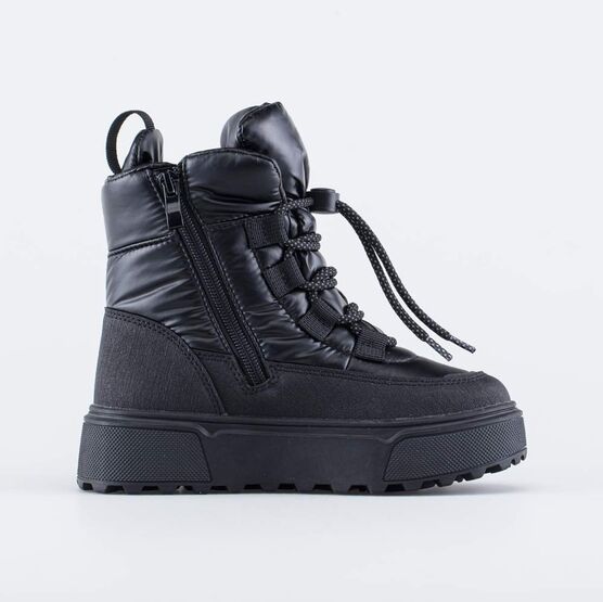 654076-42 Зимние ботинки-дутики для девочки черный фото №2