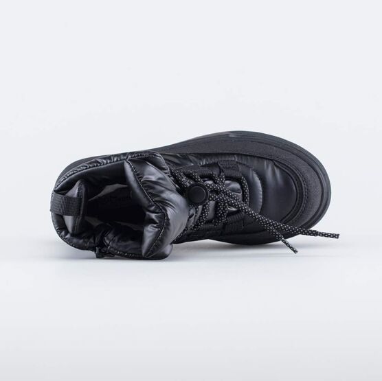 654076-42 Зимние ботинки-дутики для девочки черный фото №4