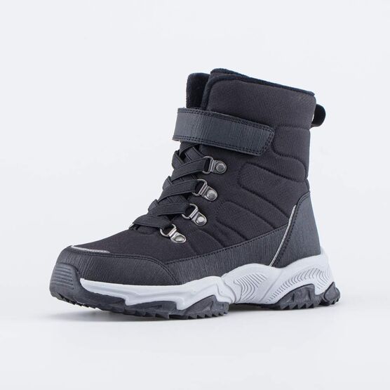 654077-41 Ботинки-дутики черного цвета для мальчики черный