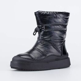 661001-42 Сапоги-дутики черный для девочки черный