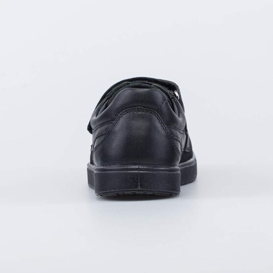 732358-21 Кожаные туфли на липучке для мальчики черный фото №5