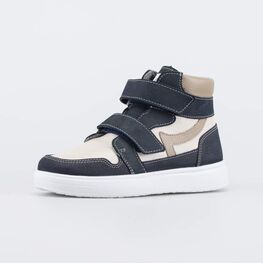 552342-35 Утепленные ботинки для мальчика для мальчики синий + бежевый