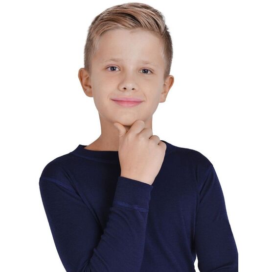 4SJ2HLRU-013 Термофутболка для мальчиков-подростков NORVEG Soft Teens синий для мальчики синий фото №4