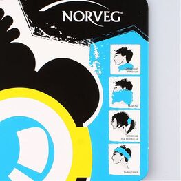 7WBURU-014 Шарф-трансформер тонкий, серый для универсальные 