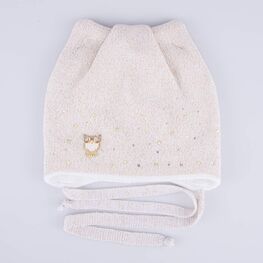 07811915-41 Шапка для девочек бел-беж. для девочки бел-беж фото №3