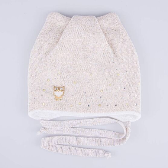 07811915-41 Шапка для девочек бел-беж. для девочки бел-беж фото №3