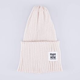 07811922-40 Осенняя шапка для девочки бежевый для девочки бежевый фото №4