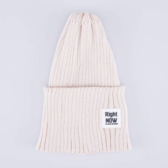 07811922-40 Осенняя шапка для девочки бежевый для девочки бежевый фото №4